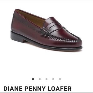 GH BASS Factory Outlet Diane Penny Loafer 8W Burgundy
